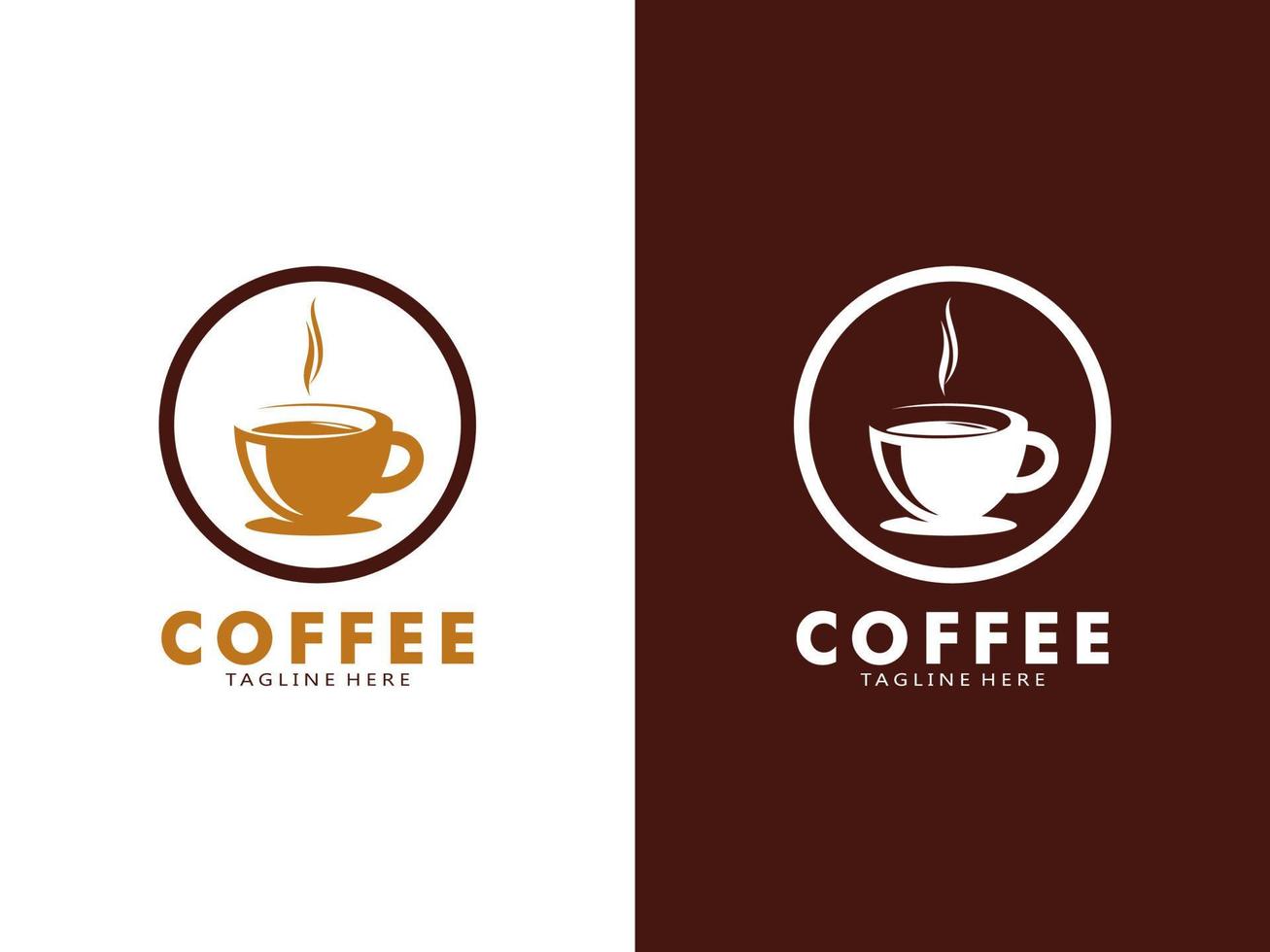 koffie logo ontwerp sjabloon, vector koffie logo voor koffie winkel en ieder bedrijf verwant naar koffie.