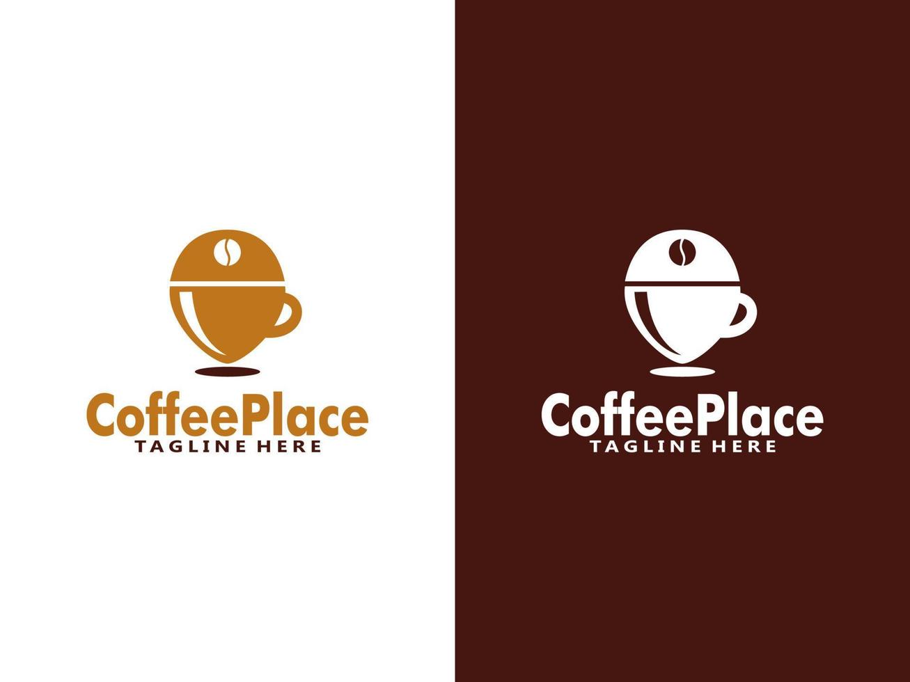 koffie plaats logo ontwerp sjabloon, vector koffie logo voor koffie winkel en ieder bedrijf verwant naar koffie.