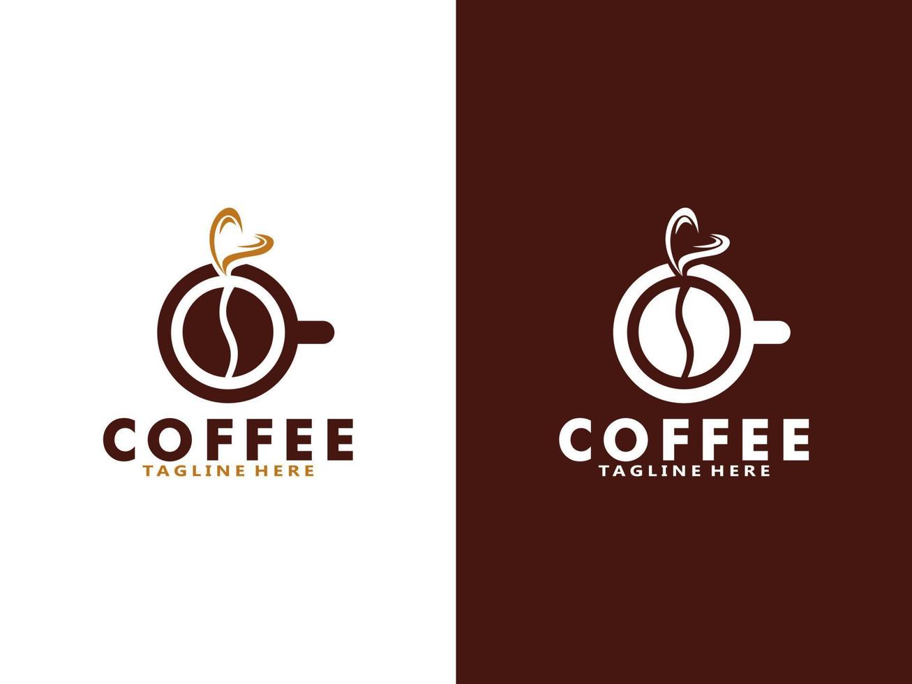 liefde koffie logo ontwerp sjabloon, vector koffie logo voor koffie winkel en ieder bedrijf verwant naar koffie.