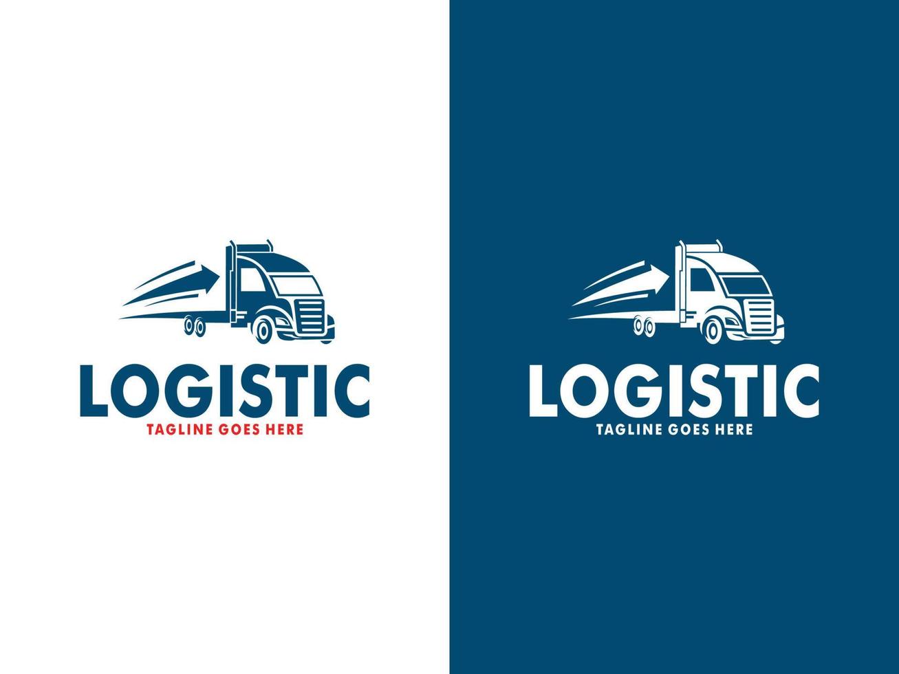 vrachtauto logo ontwerp vector. vrachtauto lading, logistiek, levering logo sjabloon vector