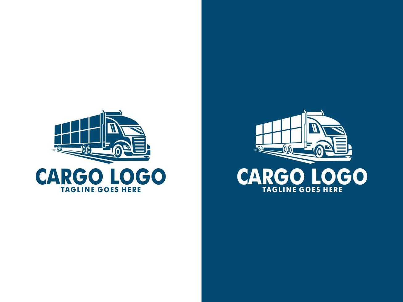 vrachtauto logo ontwerp vector. vrachtauto lading, logistiek, levering logo sjabloon vector