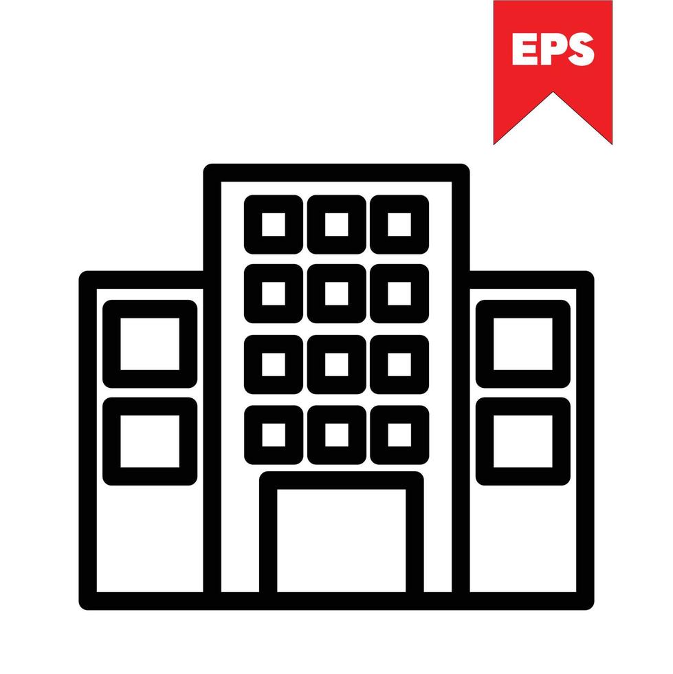 gebouw pictogram ontwerp vector