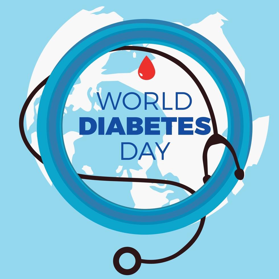 wereld diabetes dag. vector illustratie