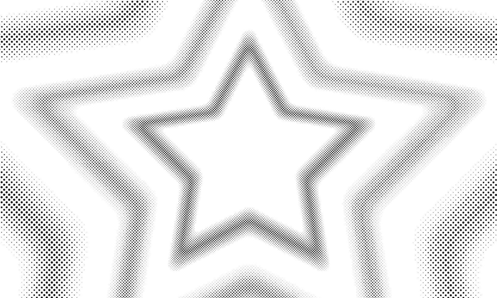 halftone ster vorm grens patroon achtergrond, dots structuur vector