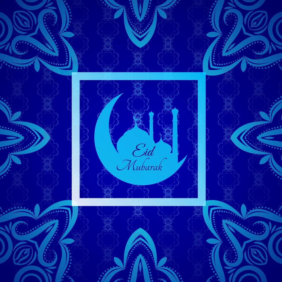 abstract eid Mubarak islamitisch vectorontwerp als achtergrond vector