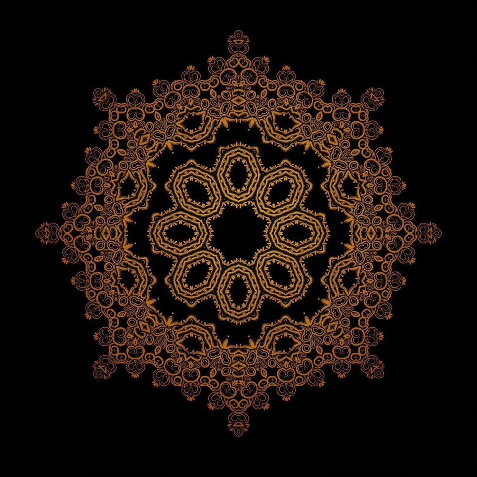 luxe patroon mooie mandala decoratieve geïsoleerde achtergrond vector