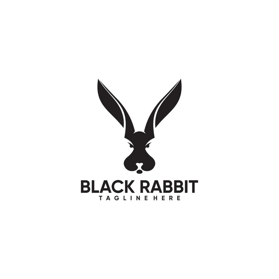 zwart konijn logo.eps vector