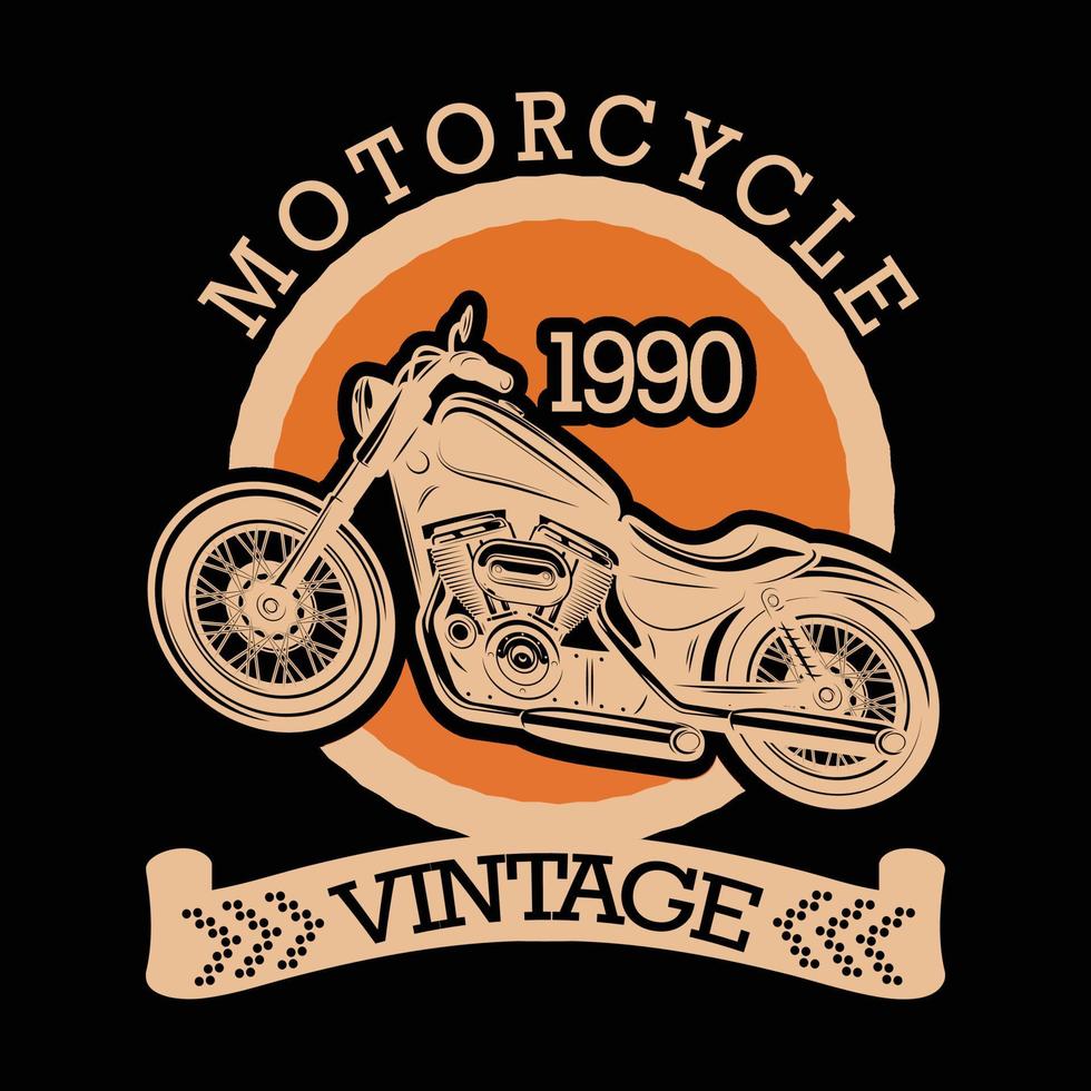 motorfiets t-shirt vector