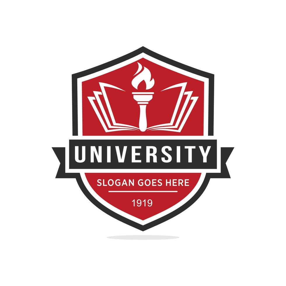 Universiteit logo ontwerp vector