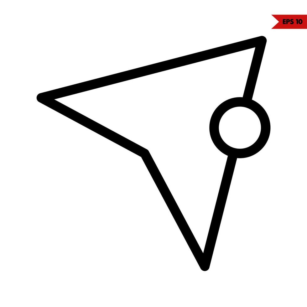 cursor lijn icoon vector