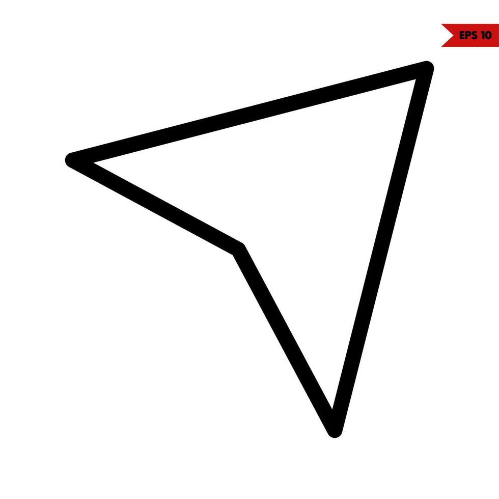 cursor lijn icoon vector