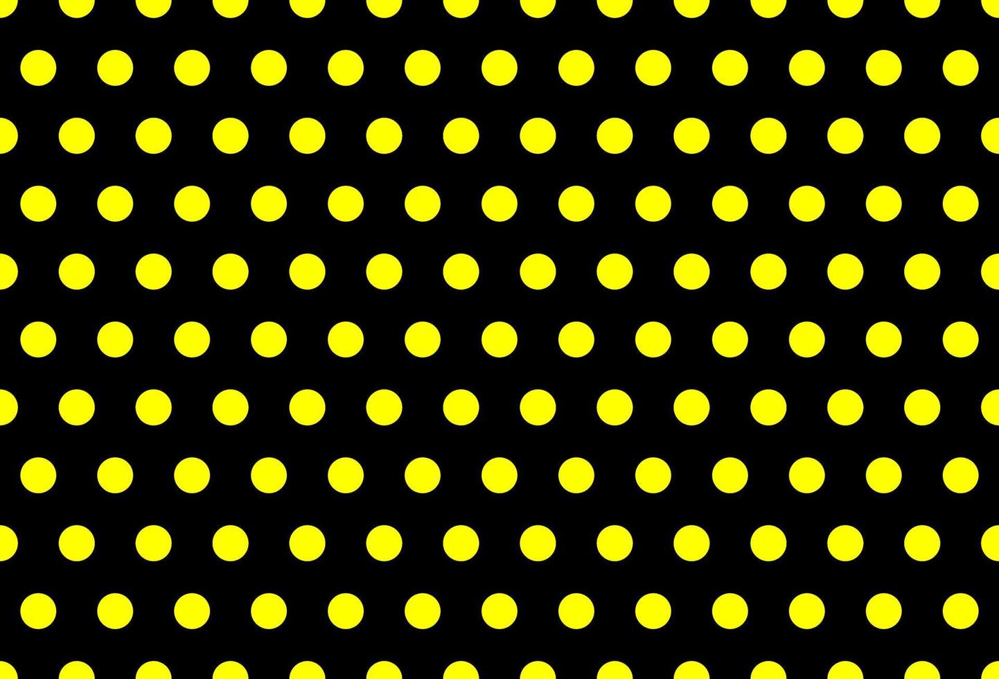 zwart en geel polka punt patroon vector