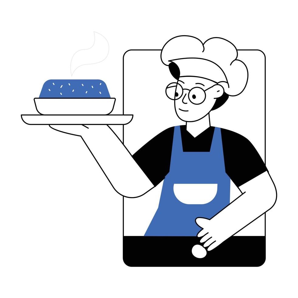 modieus online chef vector