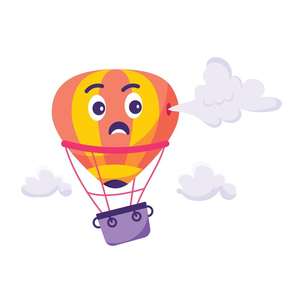 trendy hete ballon vector