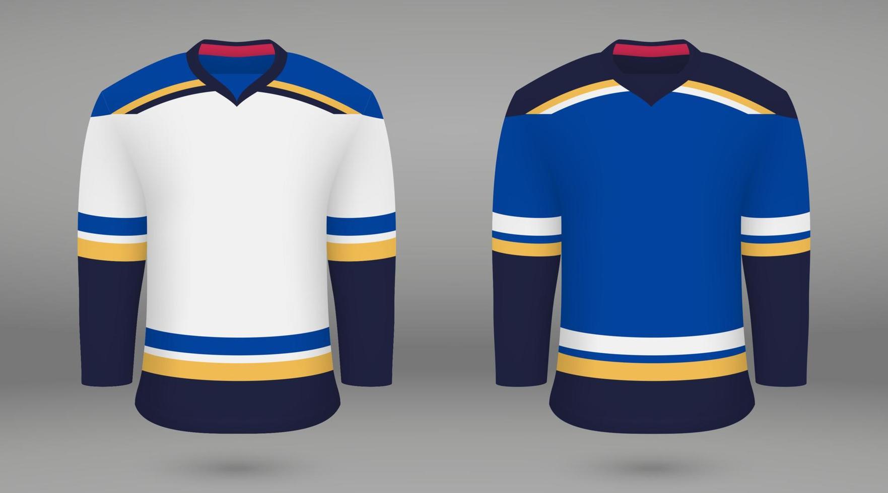 overhemd sjabloon kracht hockey Jersey vector