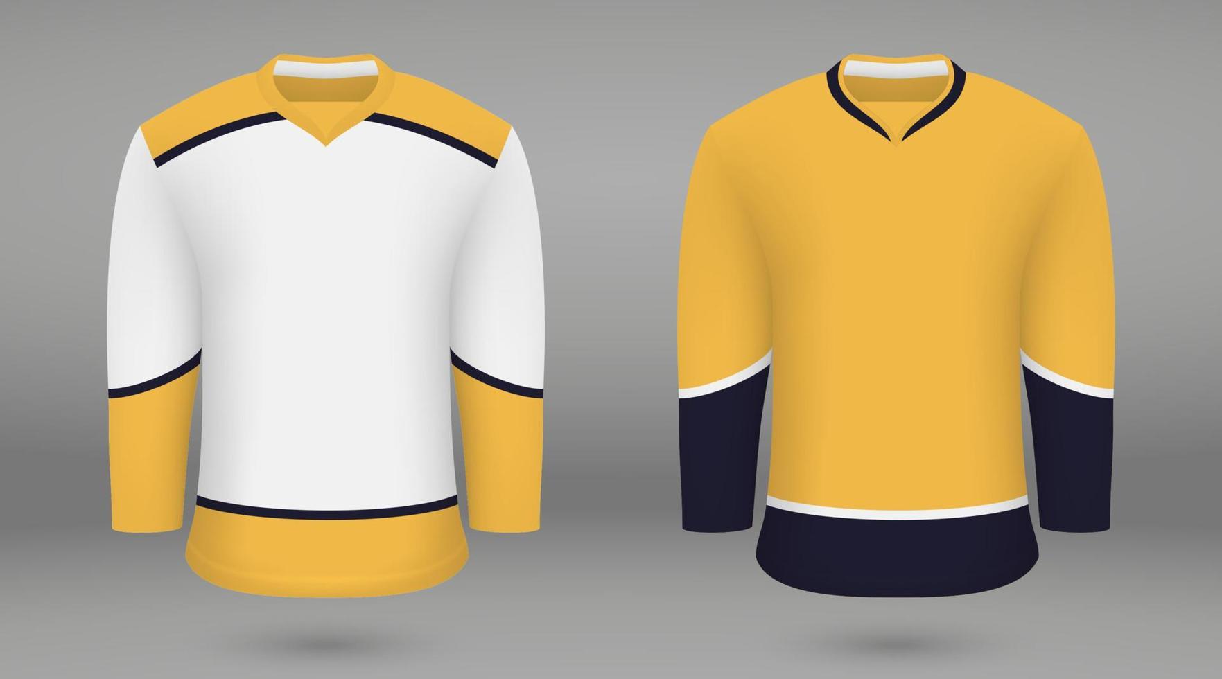 overhemd sjabloon kracht hockey Jersey vector