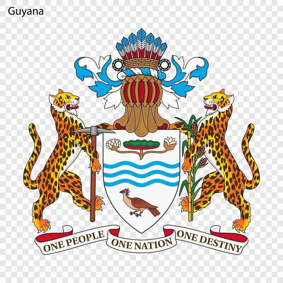 embleem van Guyana vector