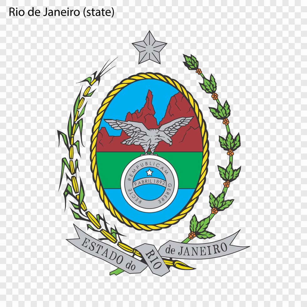 embleem staat van Brazilië vector