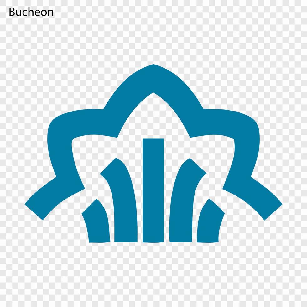 embleem van bucheon vector