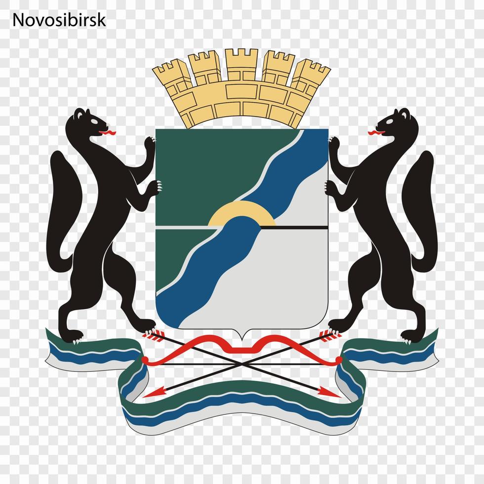 embleem van novosibirk. vector illustratie