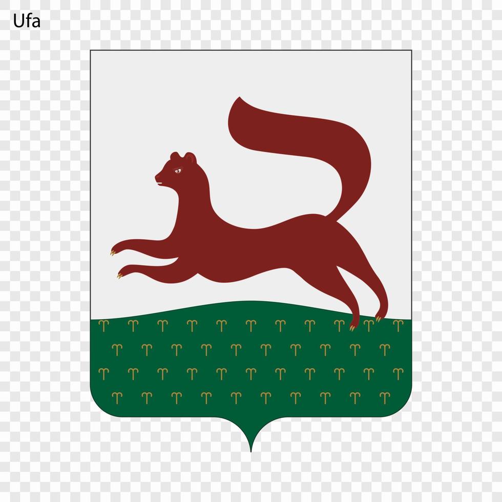 embleem van ufa. vector illustratie