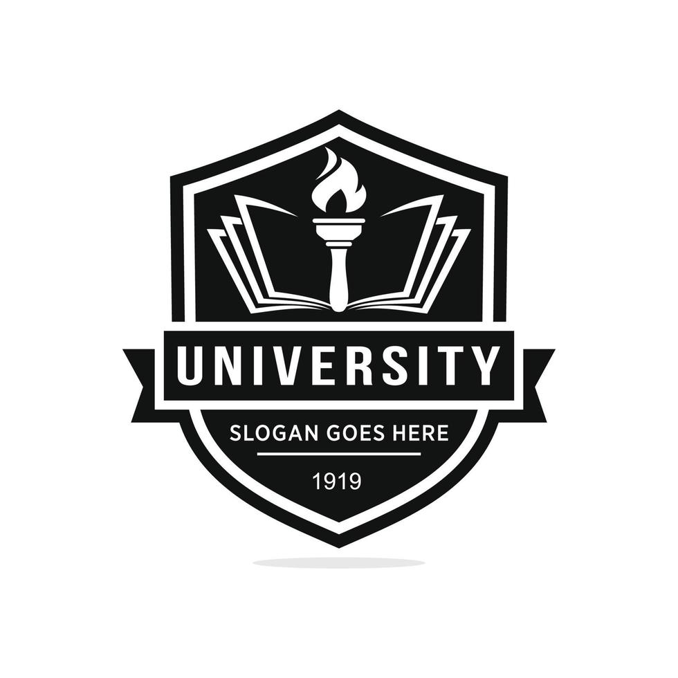 Universiteit logo ontwerp vector