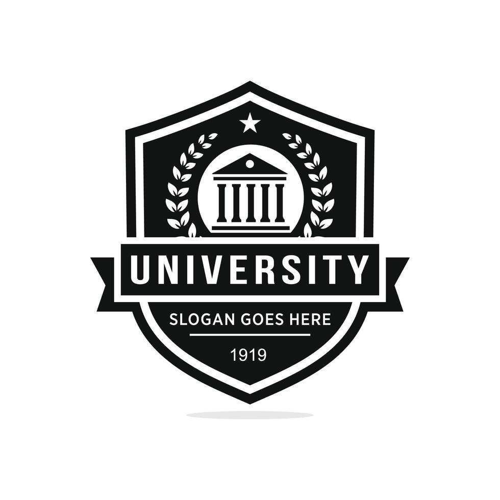 Universiteit logo ontwerp vector