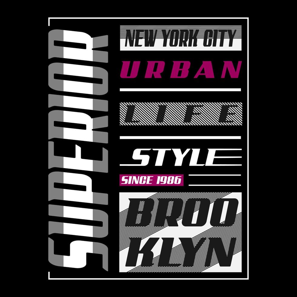 vector nieuw york Brooklyn logo tekst elegant ontwerp