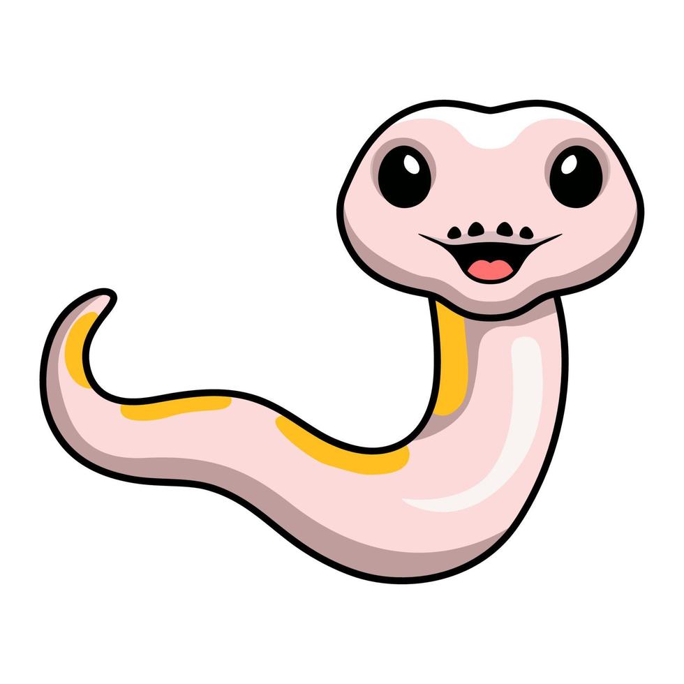 schattig super kaneel banaan bal Python tekenfilm vector