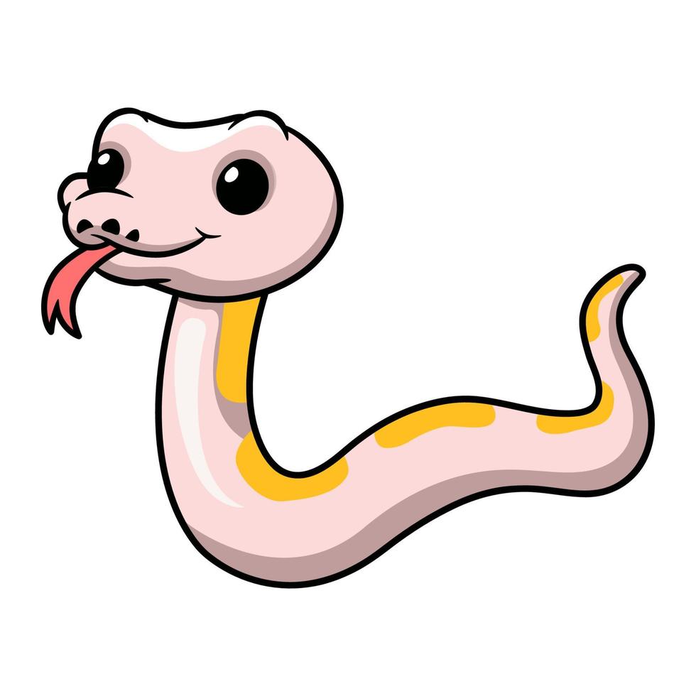 schattig super kaneel banaan bal Python tekenfilm vector