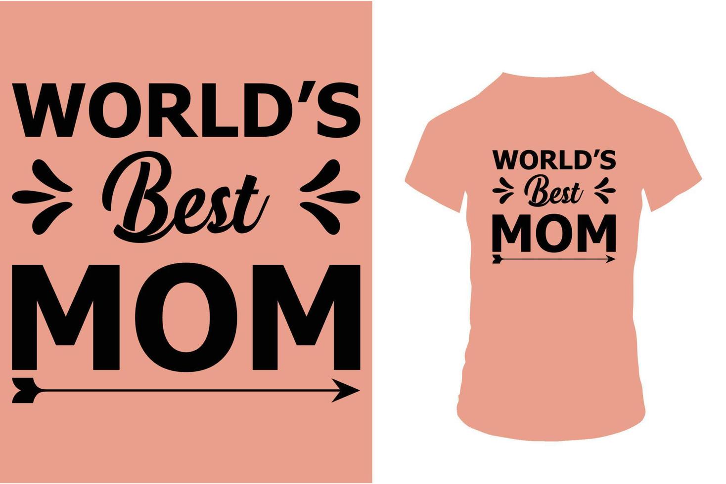 s werelds het beste mam t-shirt ontwerp vector