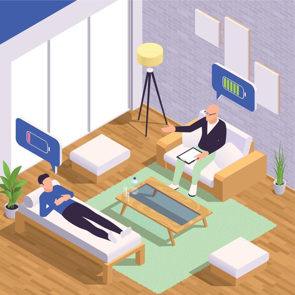 burn-out syndroom concept vector