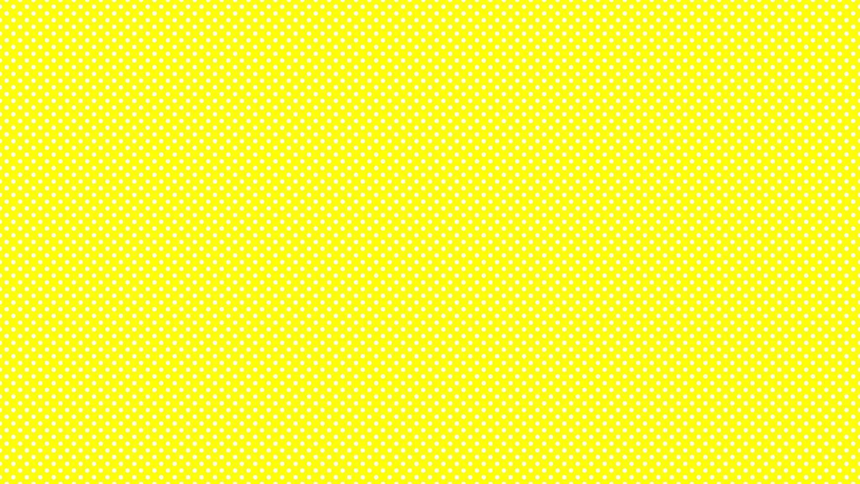 wit kleur polka dots over- geel achtergrond vector