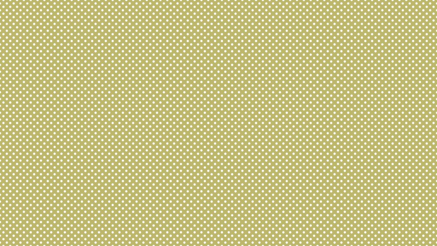 wit kleur polka dots over- donker khaki geel achtergrond vector