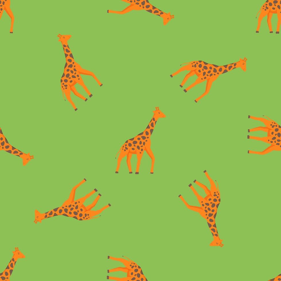 naadloze patroon van giraffen vector