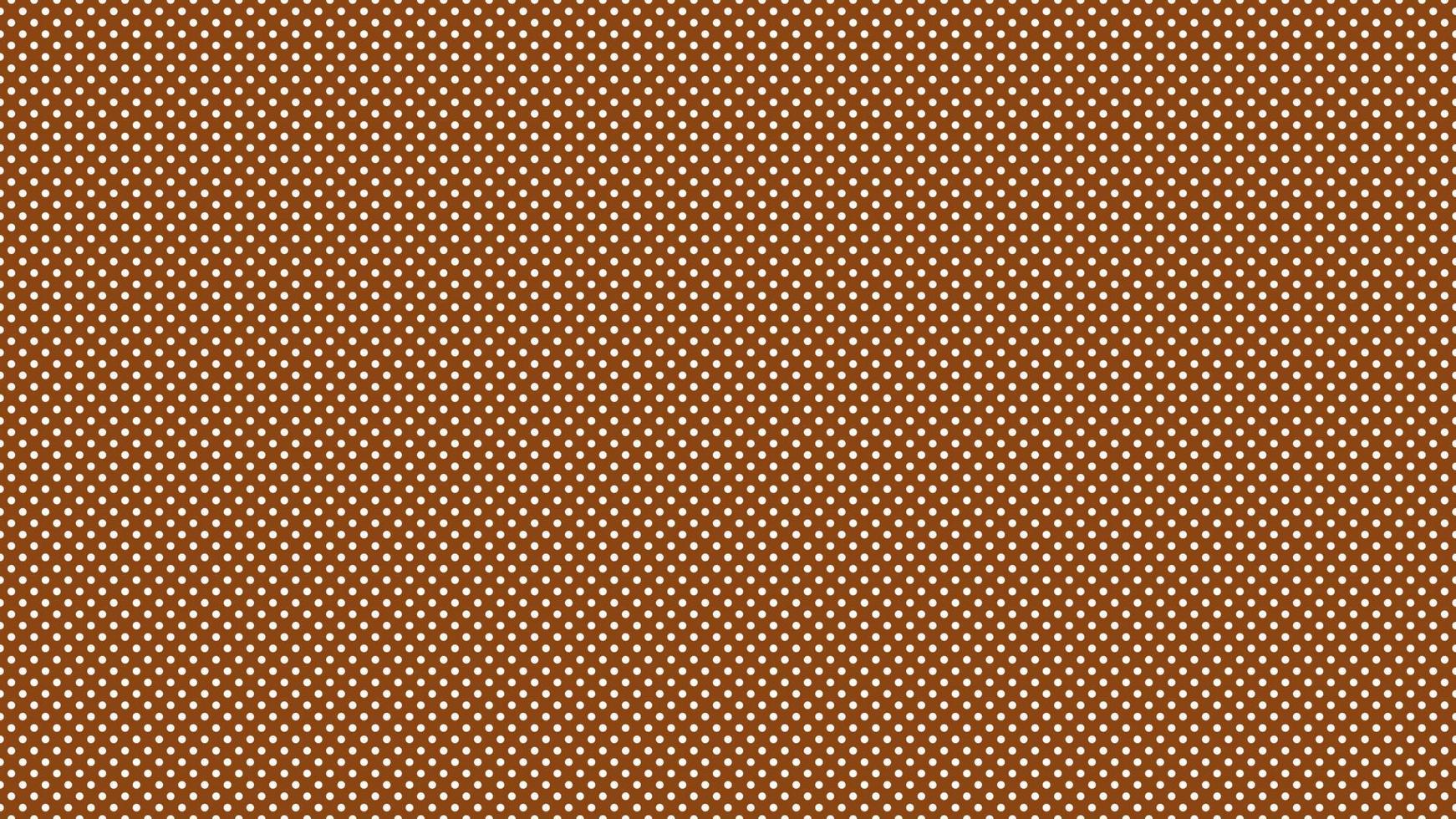 wit kleur polka dots over- zadel bruin achtergrond vector