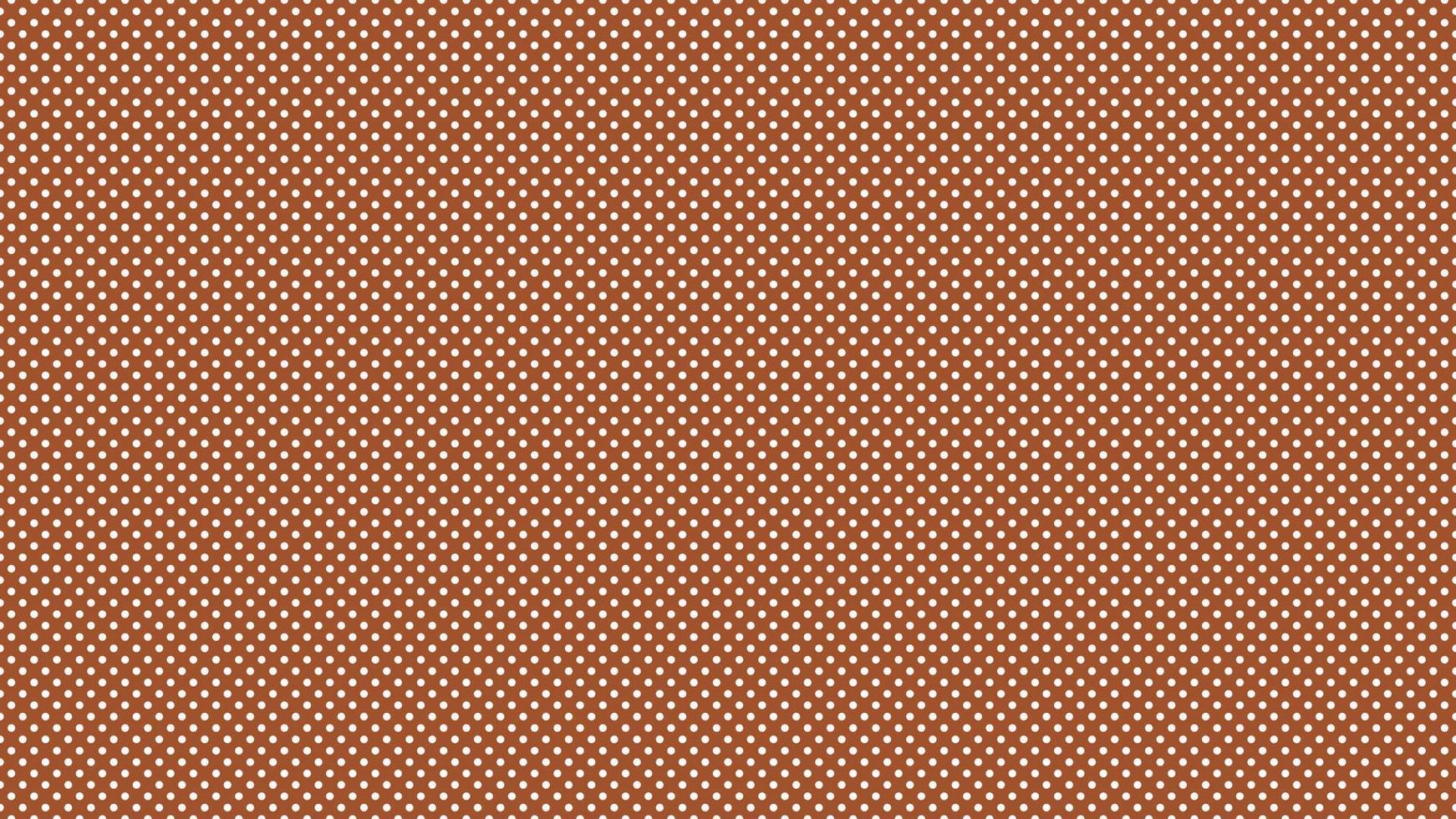 wit kleur polka dots over- sienna bruin achtergrond vector