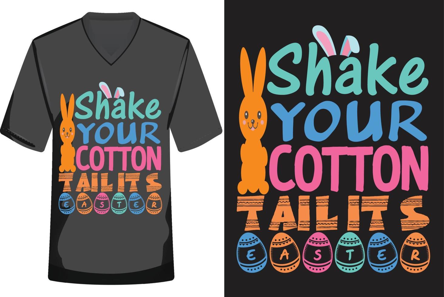 gelukkig Pasen t-shirt ontwerp vector