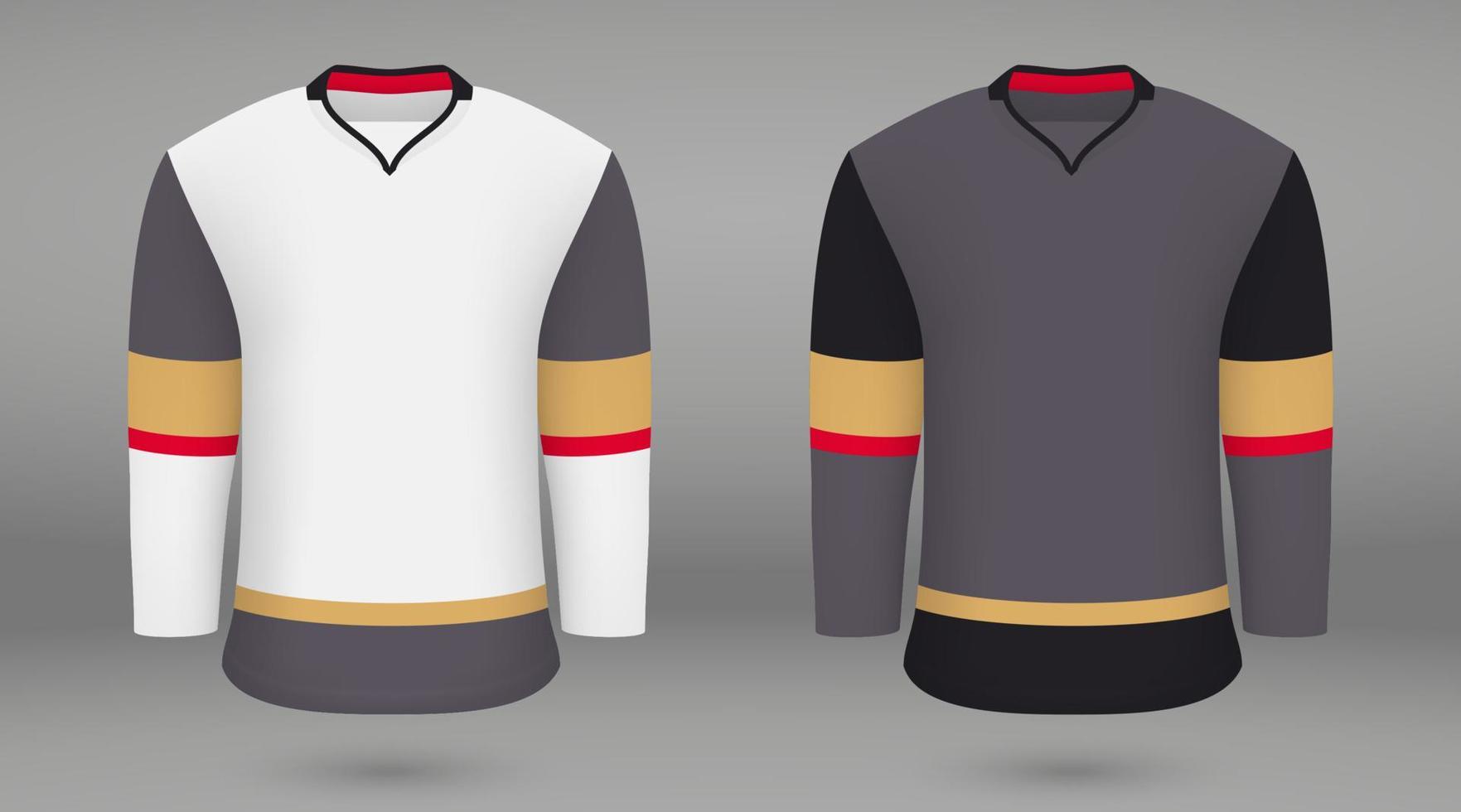 overhemd sjabloon kracht hockey Jersey vegas vector