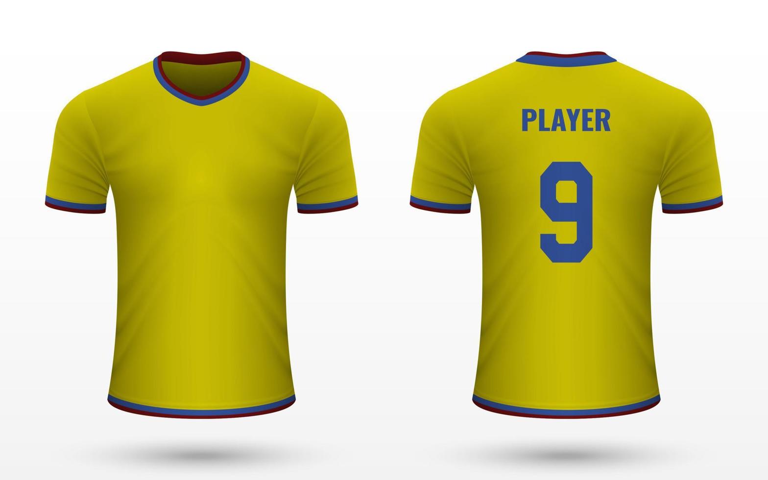 realistisch voetbal overhemd Jersey vector