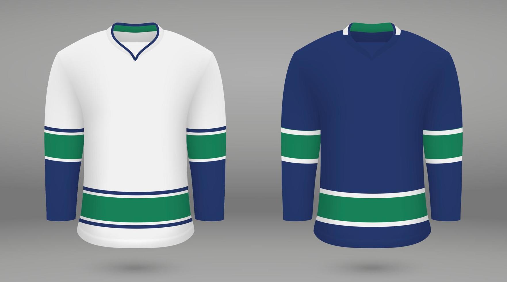 overhemd sjabloon kracht hockey Jersey vector