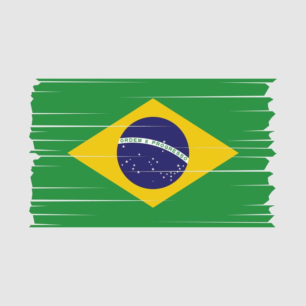 braziliaanse vlag vector