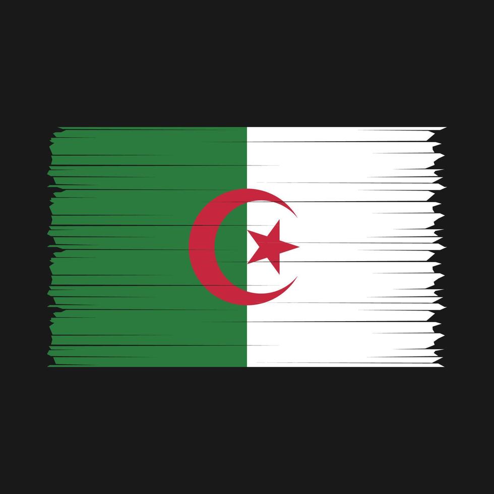 Algerije vlag borstel vector