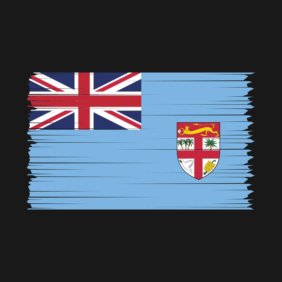 fiji vlag borstel vector