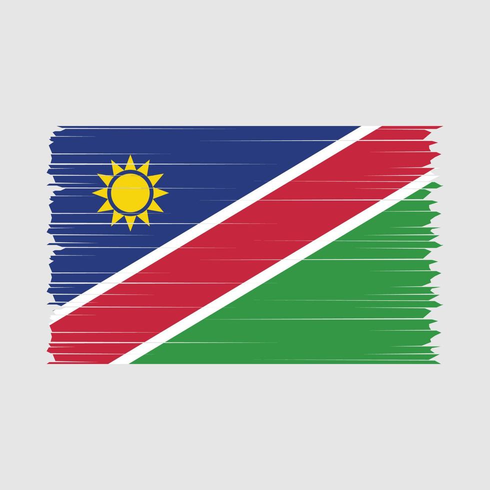 Namibië vlag borstel vector