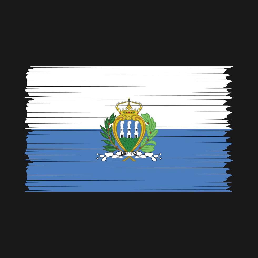 san marino vlag borstel vector