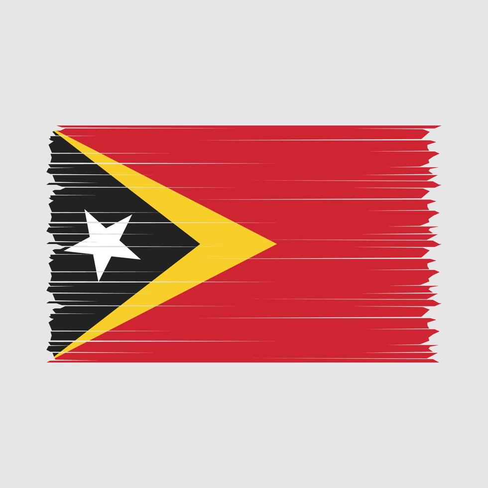 oosten- Timor vlag borstel vector