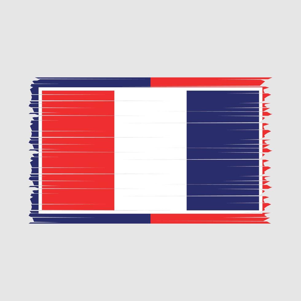 Frankrijk vlag borstel vector