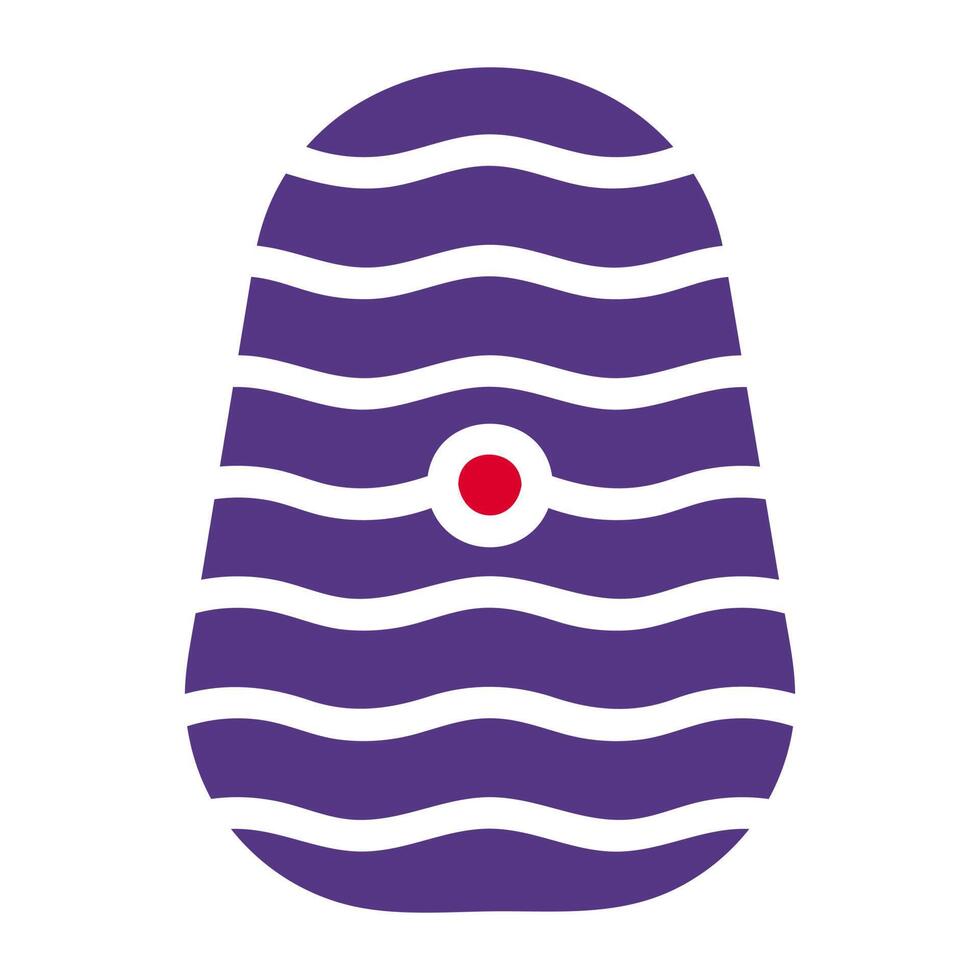 ei icoon solide rood Purper stijl Pasen illustratie vector element en symbool perfect.