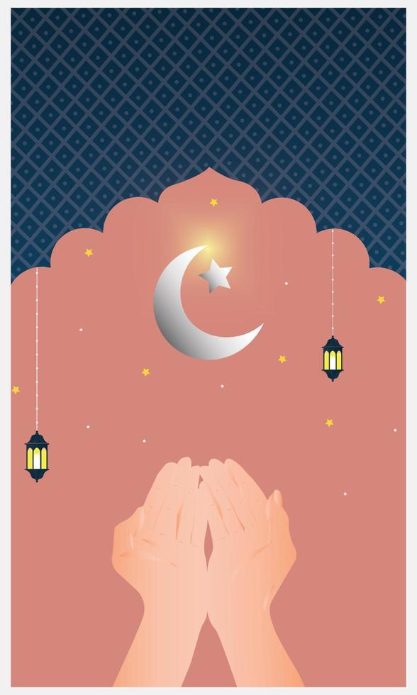printramadan kareem van uitnodigingen ontwerp papier besnoeiing islamitisch. Ramadan kareem mooi creatief groet kaart voor de viering van moslim gemeenschap festival - vector